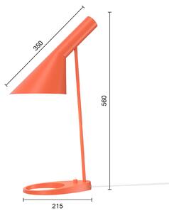 Dizajnová stolová lampa Louis Poulsen AJ Mini oranžová