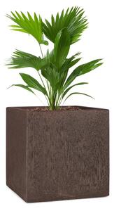 Blumfeldt Solid Grow Rust, kvetináč, 40 x 41 x 40 cm, fibreclay, hrdzavá farba