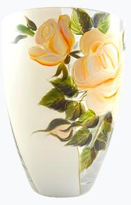 Maľovaná váza na kvety, 26 cm