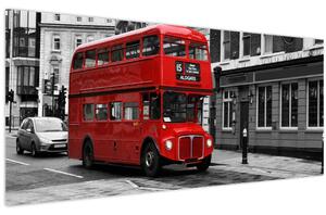 Obraz -Londýn s autobusom (120x50 cm)