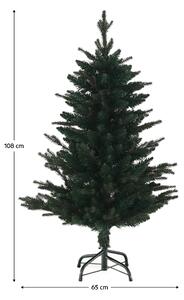 KONDELA 3D vianočný stromček, 108 cm, zelená, CHRISTMAS TYP 8