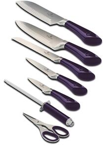 BERLINGERHAUS Sada nožov v stojane nerez 8 ks Purple Metallic Line BH-2670