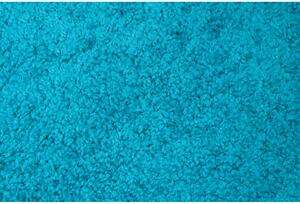Kusový koberec Shaggy Parba tyrkysový atyp 60x200cm