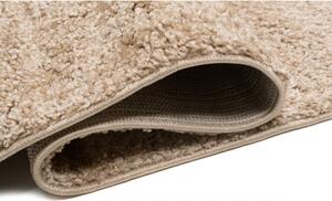 Kusový koberec Shaggy Parba béžový atyp 80x300cm