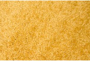 Kusový koberec Shaggy Parba horčicovo žltý atyp 60x200cm