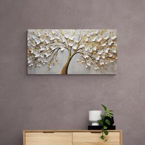 Obraz zlatý strom s kvetmi
