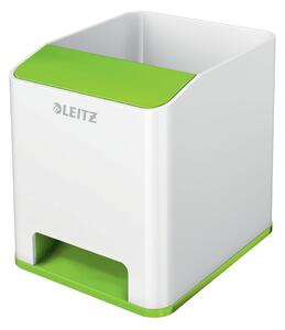 Bielo-zelený stojan na ceruzky Leitz WOW