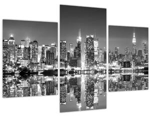 Obraz - New York, čiernobiely (90x60 cm)