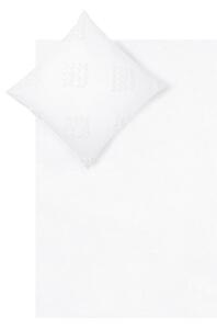 Biele obliečky na jednolôžko z bavlneného perkálu Westwing Collection Fia, 135 x 200 cm