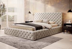 Čalúnená posteľ VINCENTO + rošt, 160x200, lukso 40