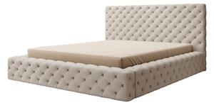 Čalúnená posteľ VINCENTO + rošt + matrac DE LUX, 160x200, softis 33