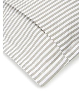 Béžovo-biele obliečky na dvojlôžko z bavlneného perkálu Westwing Collection, 200 x 200 cm