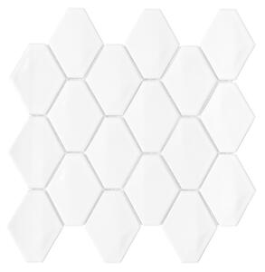 Mozaika biela keramická lesklá 28,5x27,3cm MINI CARAT WHITE