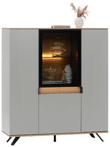 VYSOKÁ KOMODA, sivá, farba duba, 130,5/134,6/42 cm Dieter Knoll - Komody