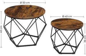 Geometrický set stolíkov - 2 kusy