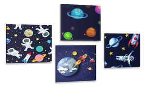 Set obrazov záhadný vesmír Varianta: 4x 40x40
