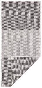 NORTHRUGS - Hanse Home koberce AKCIA: 80x150 cm Kusový koberec Twin Supreme 103769 Black / Anthracite – na von aj na doma - 80x150 cm