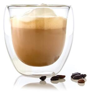 Bambuswald Pohár na kávu, 240 ml, termopohár, ručná výroba, borosilikátové sklo