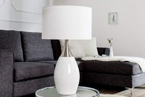 Biela stolová lampa Carla 60 cm »