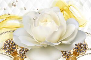 Obraz luxusná ruža s abstrakciou Varianta: 60x40