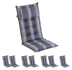 Blumfeldt Sylt, čalúnená podložka, podložka na stoličku, podložka na vyššie polohovacie kreslo, vankúš, polyester, 50 × 120 × 9 cm, 8 x čalúnenie