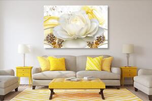 Obraz luxusná ruža s abstrakciou Varianta: 60x40