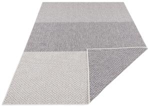 NORTHRUGS - Hanse Home koberce Kusový koberec Twin Supreme 103772 Grey / Cream – na von aj na doma - 80x250 cm