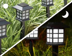 Bluegarden, LED solárna záhradná lampa J-04, čierna, OGR-02100