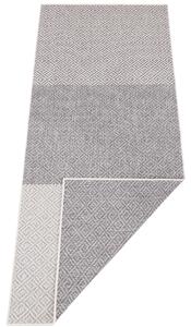 NORTHRUGS - Hanse Home koberce Kusový koberec Twin Supreme 103772 Grey / Cream – na von aj na doma - 80x250 cm