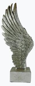 Dekorácia strieborné krídlo