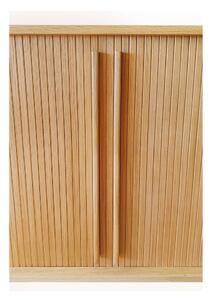 Komoda Woodman Rove Tambour z dubového dreva, 83 x 95 cm