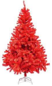 Červený umelý vianočný stromček, 120 cm 230 vetiev