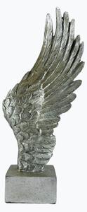 Dekorácia strieborné krídlo