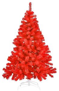 Červený umelý vianočný stromček, 150 cm 415 vetiev