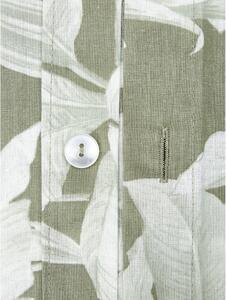 Zeleno-sivé obliečky na jednolôžko z ranforce bavlny Westwing Collection, 155 x 220 cm