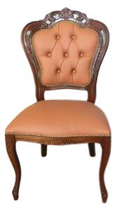 (2843) SEDIA CASTELLO kožená zámocká stolička - set 2ks