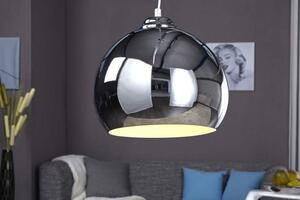 Chrómovaná závesná lampa Ball Ø 30 cm »
