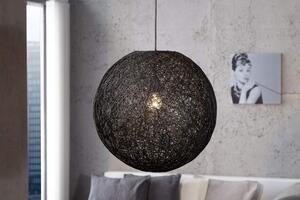 Čierna závesná lampa Cocoon M Ø 35 cm »