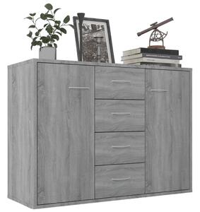 Komoda sivý dub sonoma 88x30x65 cm spracované drevo