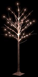 LED strom s dizajnom bielej brezy 96 teplých bielych LED 180cm