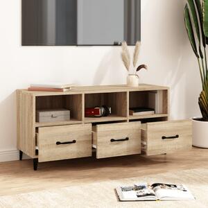 TV stolík vo farbe dubu sonoma 102x35x50 cm spracované drevo