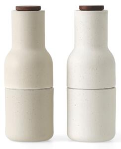 Mlynček na soľ a korenie Bottle Ceramic Sand Walnut - set 2 ks
