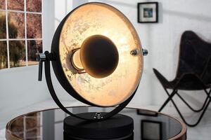 Čierno-strieborná stolová lampa Studio »