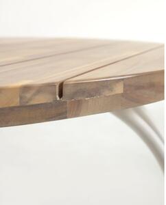 Záhradný jedálenský stôl s doskou z akáciového dreva Kave Home Cailin, ø 90 cm