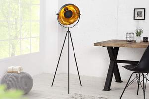 Čierno-zlatá stojanová lampa Big Studio 140 cm »