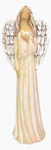 Krásny anjel s holubom v náručí