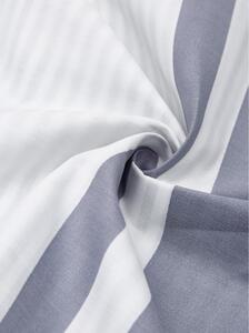 Sivo-biele obliečky na dvojlôžko z bavlneného perkálu Westwing Collection, 200 x 200 cm