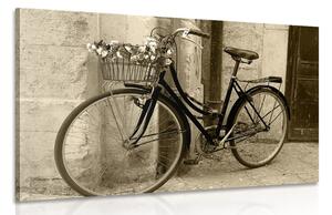 Obraz rustikálny bicykel v sépiovom prevedení Varianta: 90x60