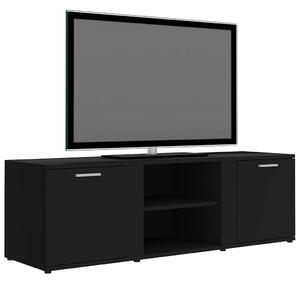 TV skrinka, čierna 120x34x37 cm, kompozitné drevo