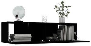 TV skrinka, čierna 120x30x30 cm, kompozitné drevo
